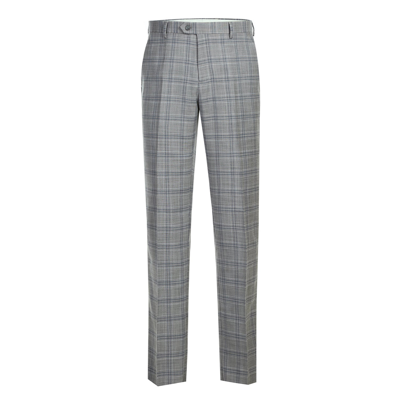 Alessandro Vitello by Renoir Classic Fit Checked Gray Suit | Men's Business Formal Attire for Office, Weddings & Special Events