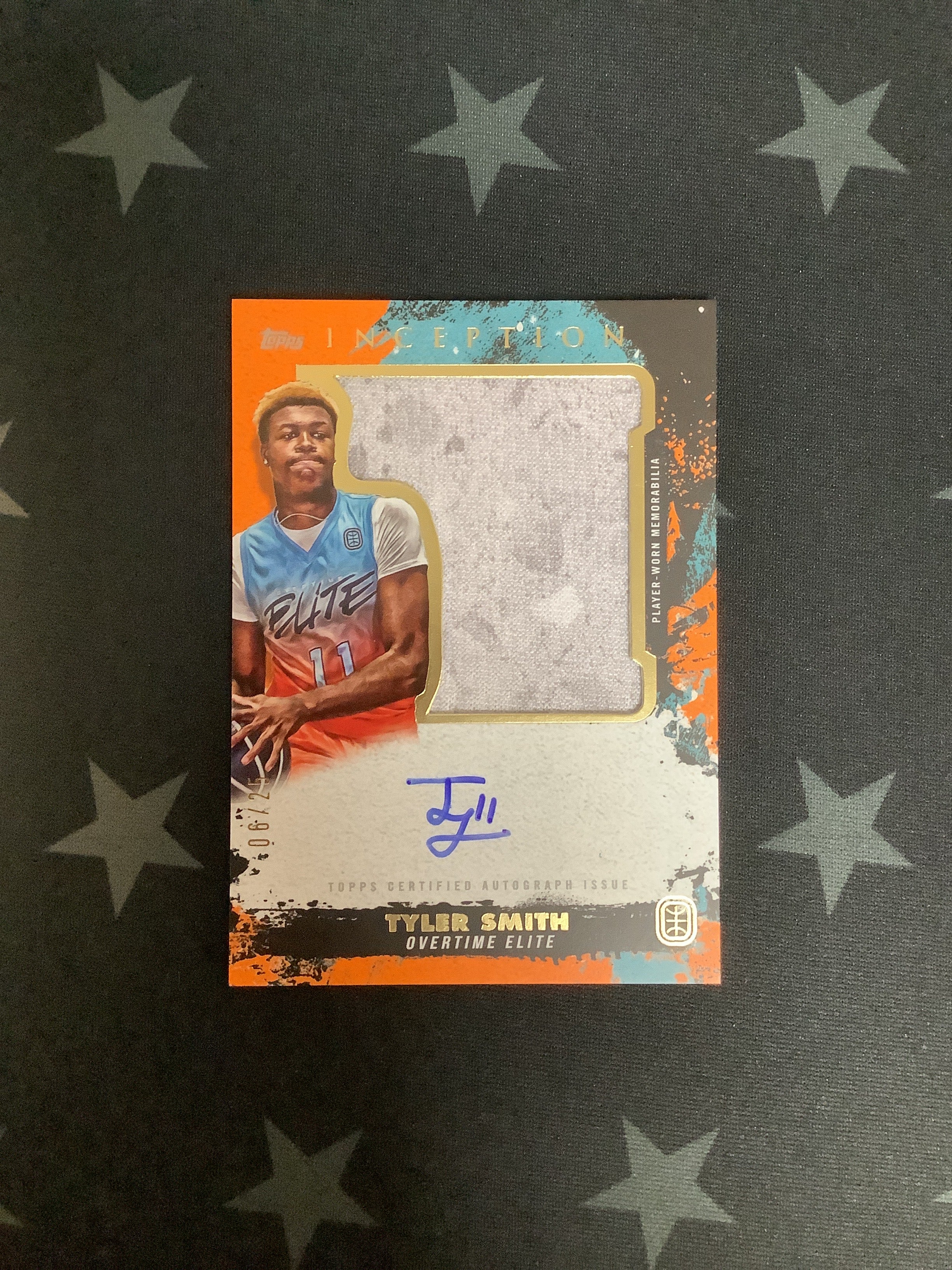 2021-22 Topps Inception OTE Tyler Smith #IAJPC TS Patch Auto 6/25 - Rare Basketball Trading Card for Collectors & Investors - Perfect for Sports Memorabilia Collections & Fantasy Basketball Fans