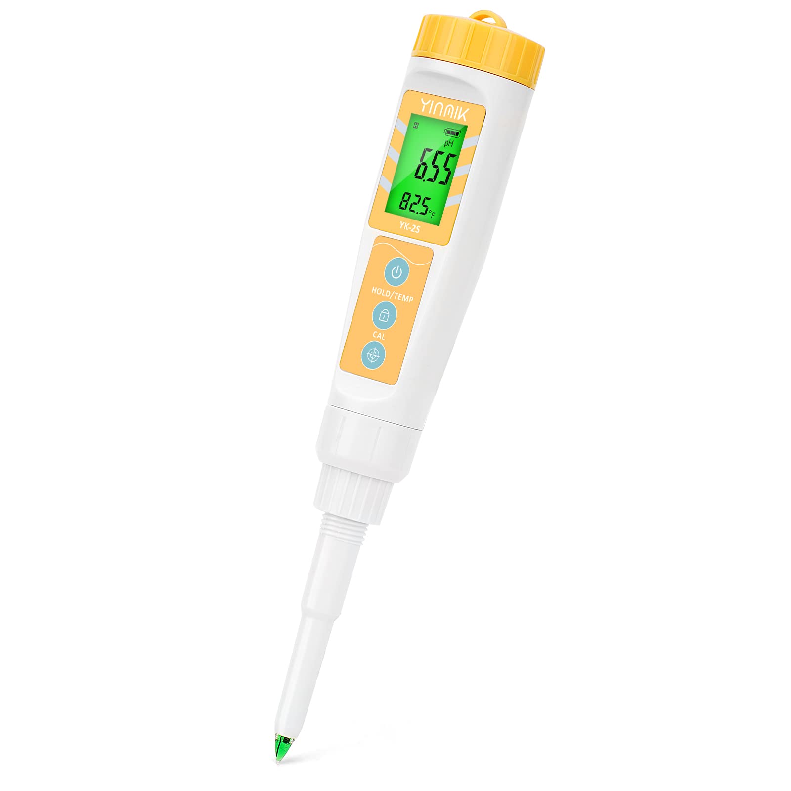 **Digital pH Meter for Food - Accurate pH Probe for Sourdough, Bread Dough, Fermented Sausages & Salami | Waterproof pH Tester for Solid & Liquid Soft Soil Samples | Perfect for Home Brewing, Gardening & Food Safety Testing**
