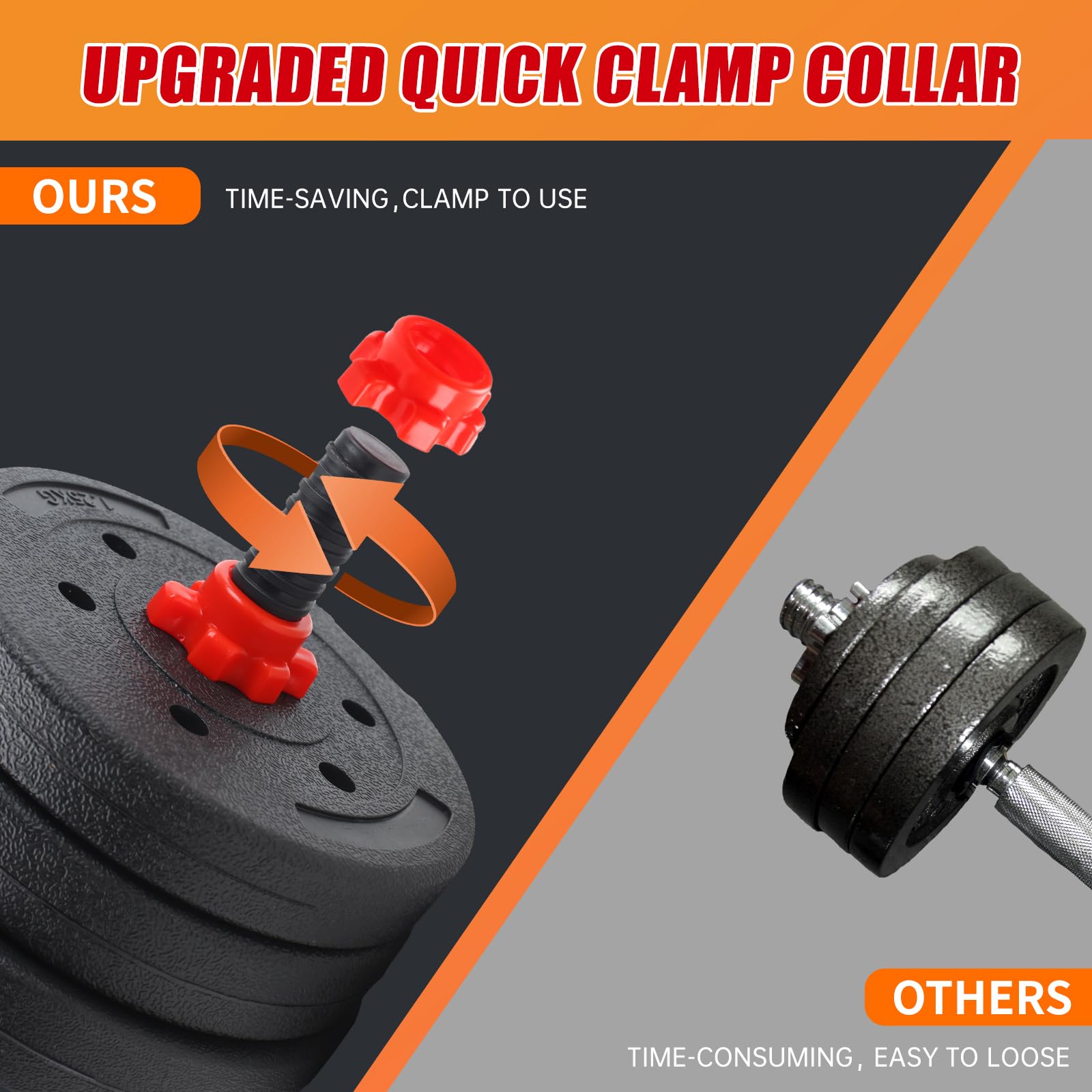 40lbs Adjustable Dumbbell Set with Connector - 3-in-1 Convertible Free Weights for Home Gym, Strength Training & Push-up Stand - Perfect for Men & Women Fitness Enthusiasts (Ideal for Small Spaces, Full-Body Workouts & Home Exercise Routines)