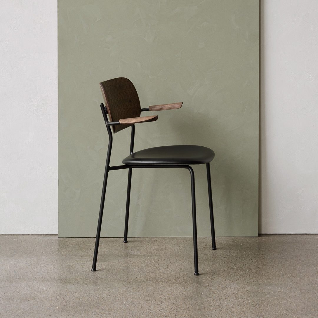 Modern Upholstered Dining Chair with Armrests - Comfortable & Stylish Seating for Kitchen, Dining Room, and Home Office