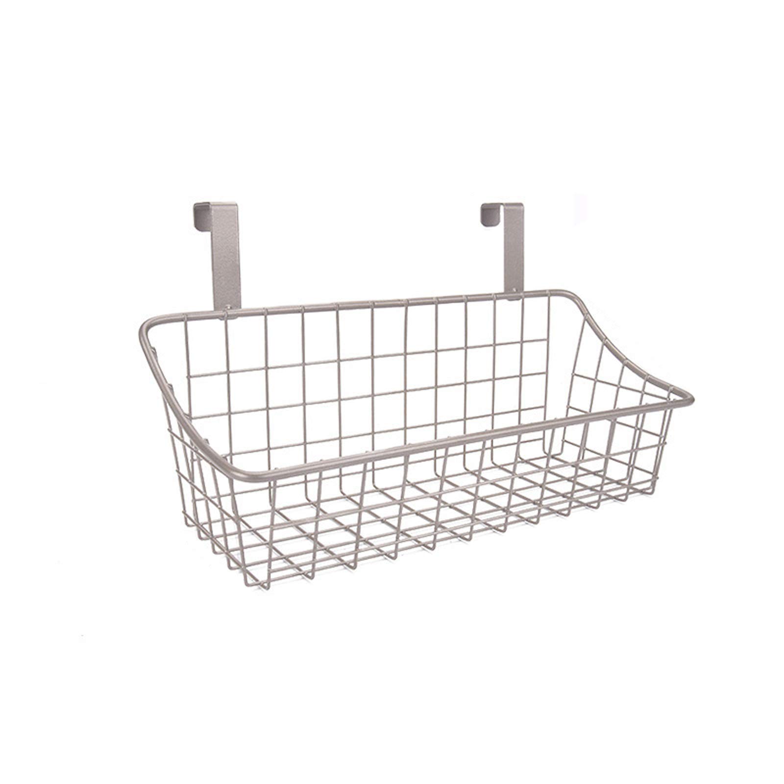 Solid Color Iron Hanging Storage Basket for Dorm Room - Medium Champagne Organizer for Bedside, Bathroom & Shower Drain - Space Saving College Essentials & Home Organization