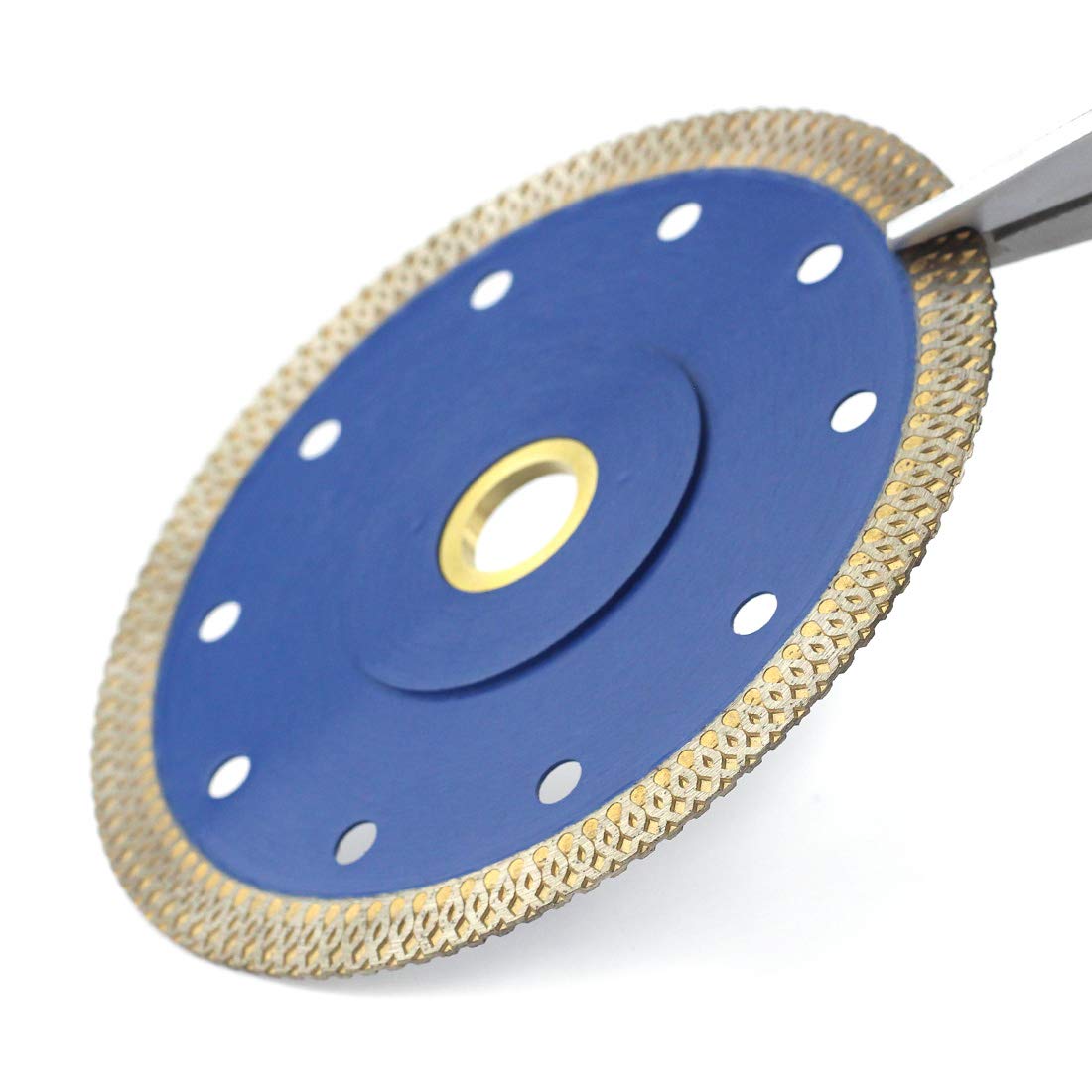 4 Inch Diamond Tile Saw Blade - Ultra Thin Porcelain Ceramic Cutting Disc for Grinder, Dry or Wet Use - Fits 7/8
