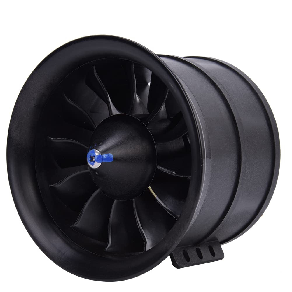 High Efficiency 12 Blade RC Propeller with 4mm Banana Connector - Durable Heat Dissipation Fan for Model Airplanes & Drones | Perfect for FPV Racing and Aerial Photography (KV1450 6S 90 Duct)