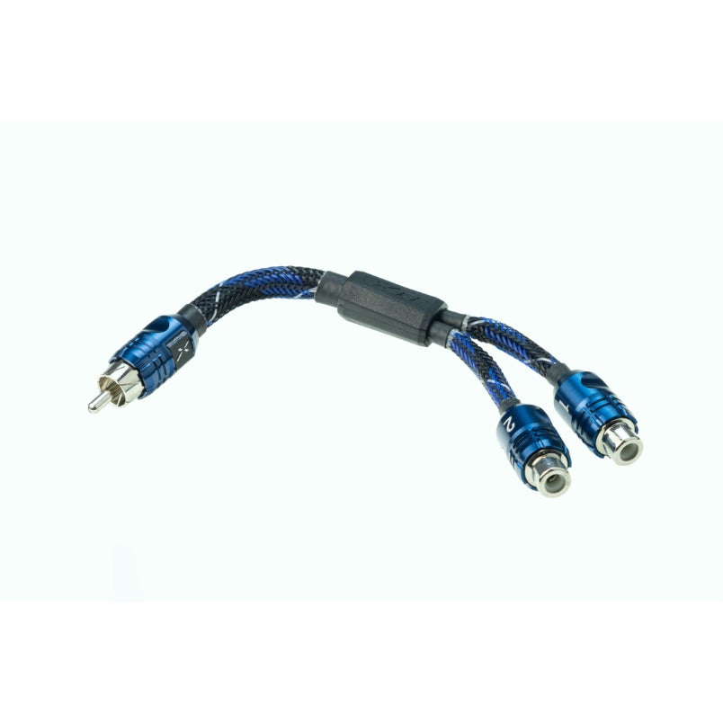 EFX by Scosche DFF - Delta 1M 2F Twisted Multi Core Y Adapter for Car Audio & Home Theater Systems | High-Quality Audio Splitter Cable