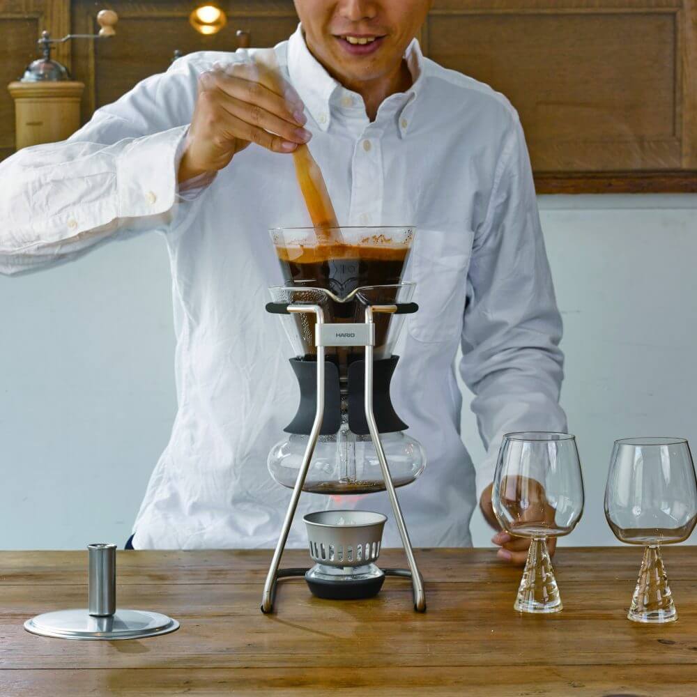 Hario V60 Syphon Coffee Maker - 5 Cup Glass Stovetop Brewer for Premium Pour Over Coffee | Perfect for Home Baristas & Coffee Enthusiasts