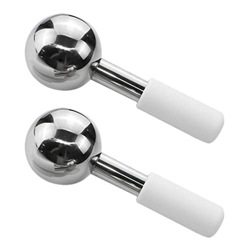 2-Pack Facial Ice Globes Cooling Balls for Face & Body – Cold Therapy Roller Massager for Neck, Eyes & Skin – Perfect for Soothing Puffiness, Relaxation & Skincare Routine