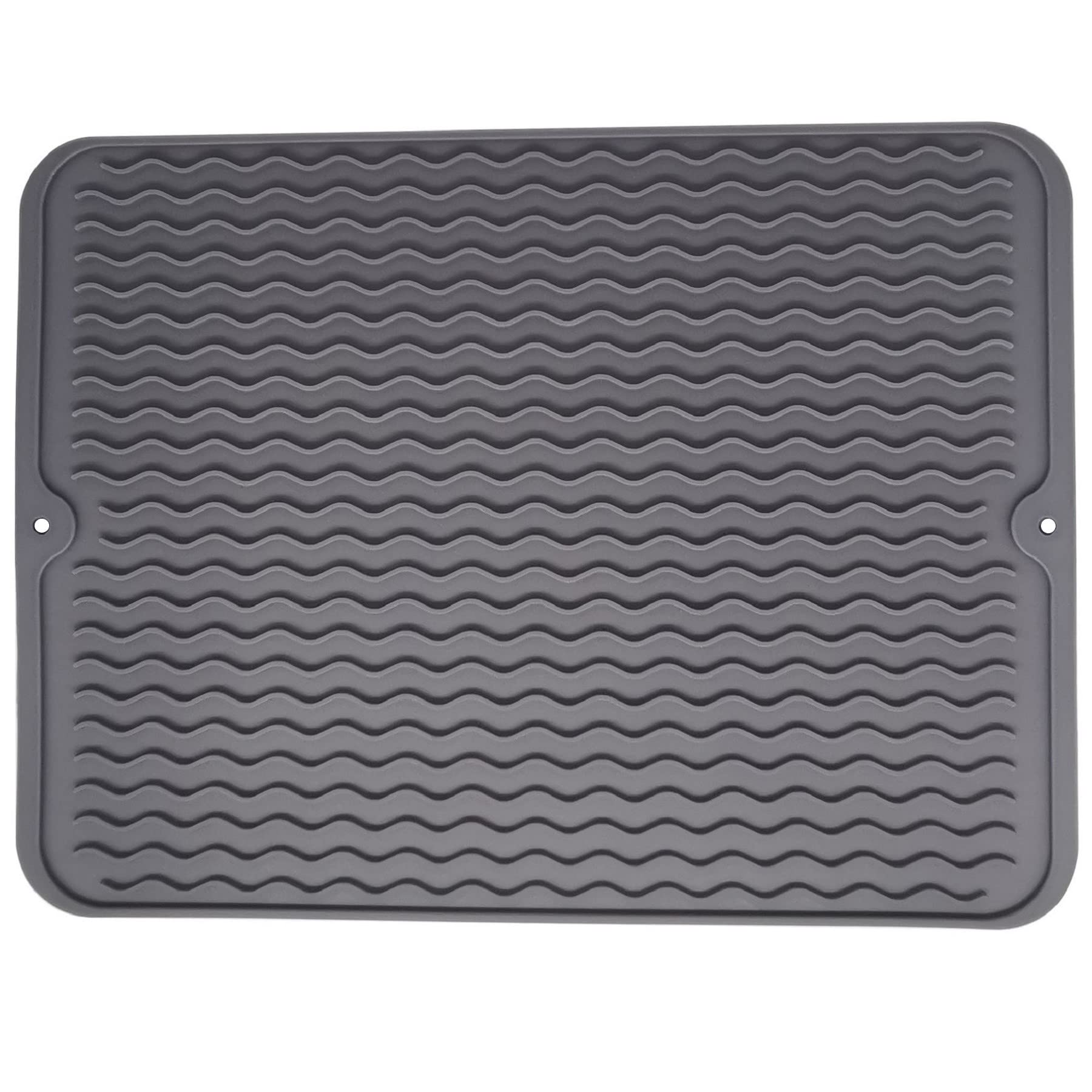 Premium Silicone Dish Drying Mat - Heat Resistant, Non-Slip Kitchen Counter & Sink Protector | Fridge Drawer Liner | Perfect for Drying Dishes, Protecting Surfaces & Organizing Small Items
