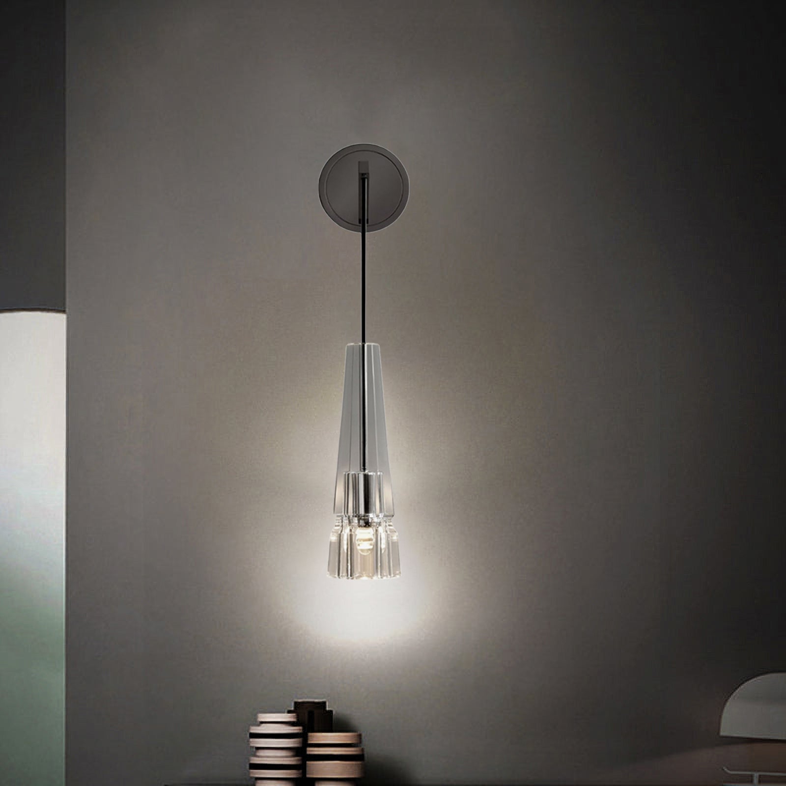 Chamonix Wall Sconce Light Fixture - Modern & Elegant Home Decor for Living Room, Bedroom, or Hallway Lighting