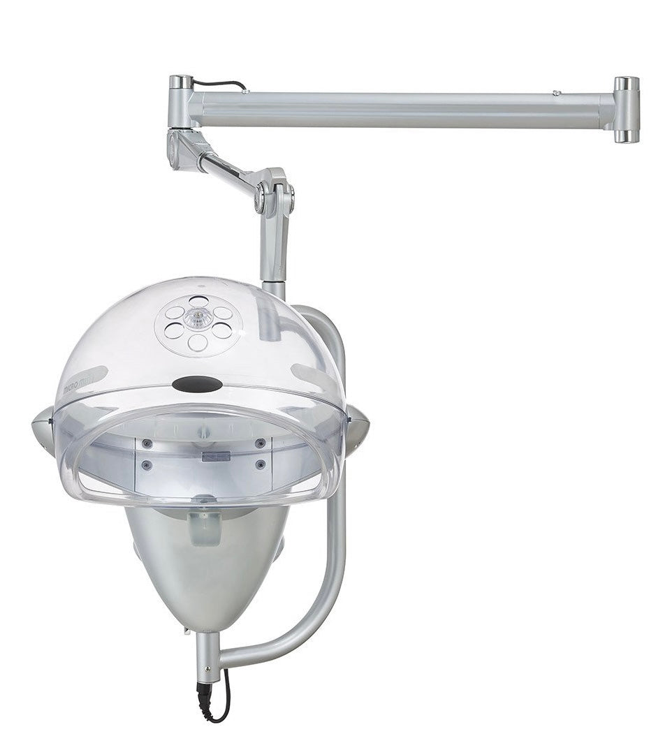 Professional Ion Wall Mounted Hair Steamer for Salon & Home Use - Deep Conditioning Treatment for Dry, Damaged Hair - Perfect for Hydration & Styling