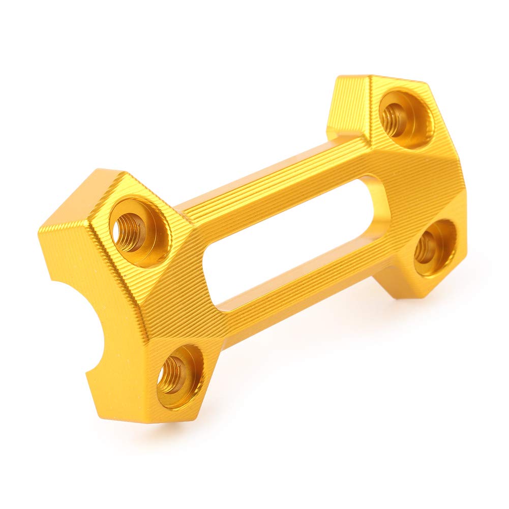 Premium Motorcycle Handlebar Riser Clamp Cover - Gold Fat Bar Top Mount for Kawasaki Z900 (2017-2018-2019 Models) | Enhances Comfort & Style for Street Riding & Custom Builds