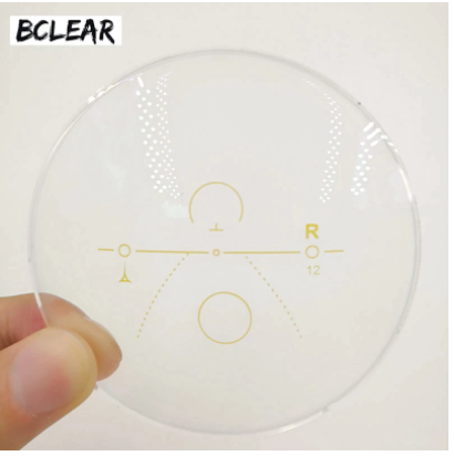 BCLEAR 1.56 High Index Free Form Anti-Blue Light Progressive Lenses - Clear Vision for Digital Screens & Reading Glasses