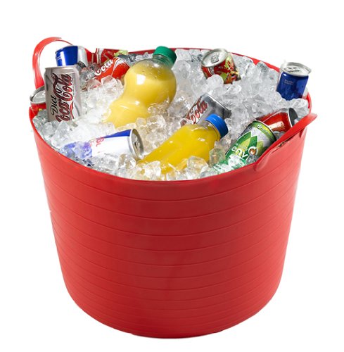 40L Large Party Bucket - Insulated Beer & Drinks Cooler with Lid - Flexible Storage Tub for Outdoor, Camping, BBQs & Tailgating