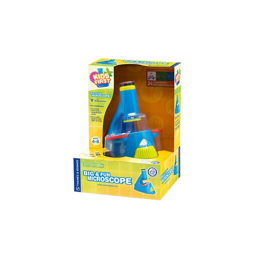 Kids First: Big & Fun Microscope for Science Exploration - Perfect STEM Learning Toy for Children's Home & Classroom Experiments