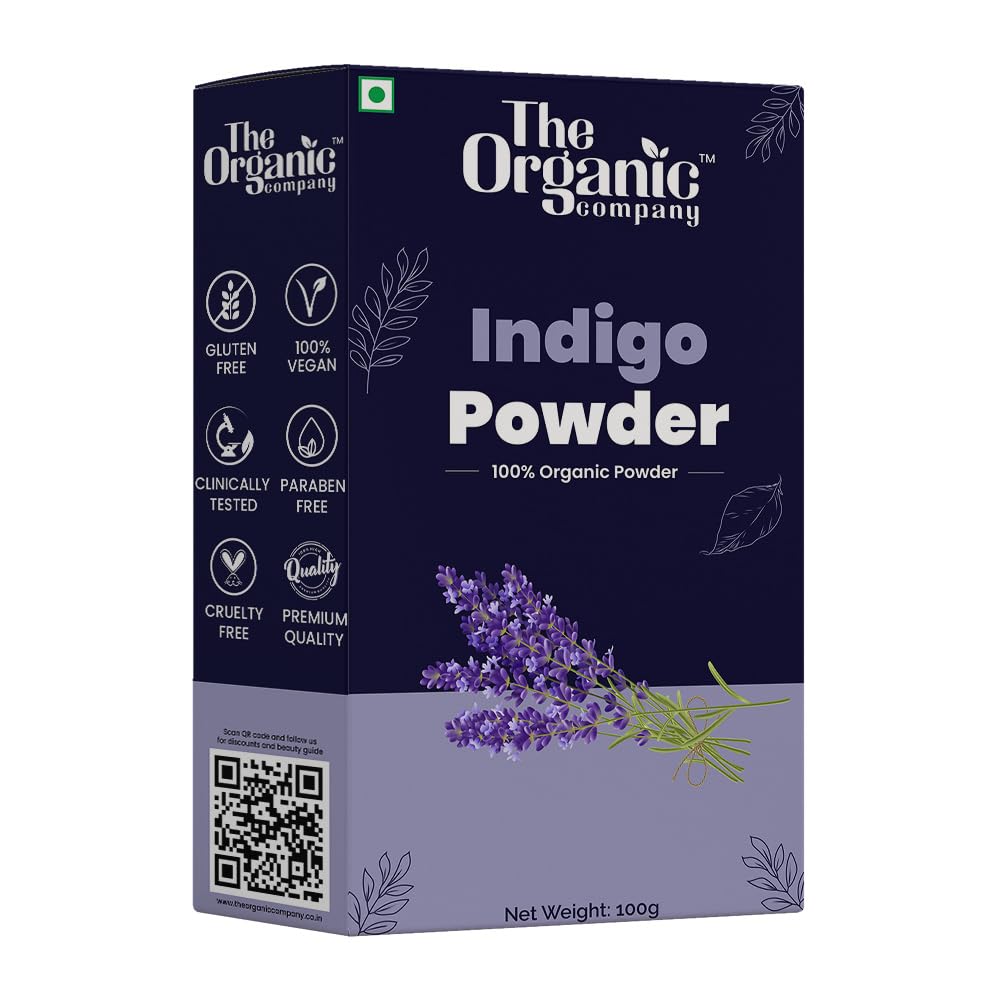 Organic Indigo Leaves Powder for Natural Hair Dye & Growth | Pure Indigofera Tinctoria | Herbal Black Hair Color for Men & Women | Hair Wash & Treatment | Perfect for DIY Hair Packs, Henna Mixing & Natural Hair Care Routines