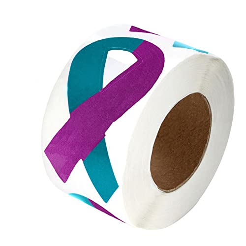 Teal & Purple Ribbon
