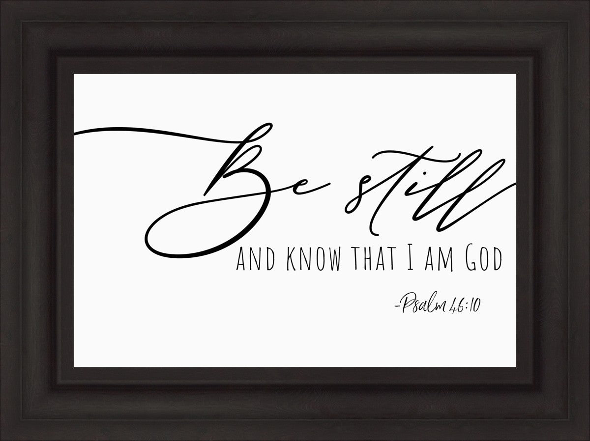 Be Still By Paige Tilly - Inspirational Wall Art Decor for Home & Office - Perfect for Living Room, Bedroom or Gift Giving