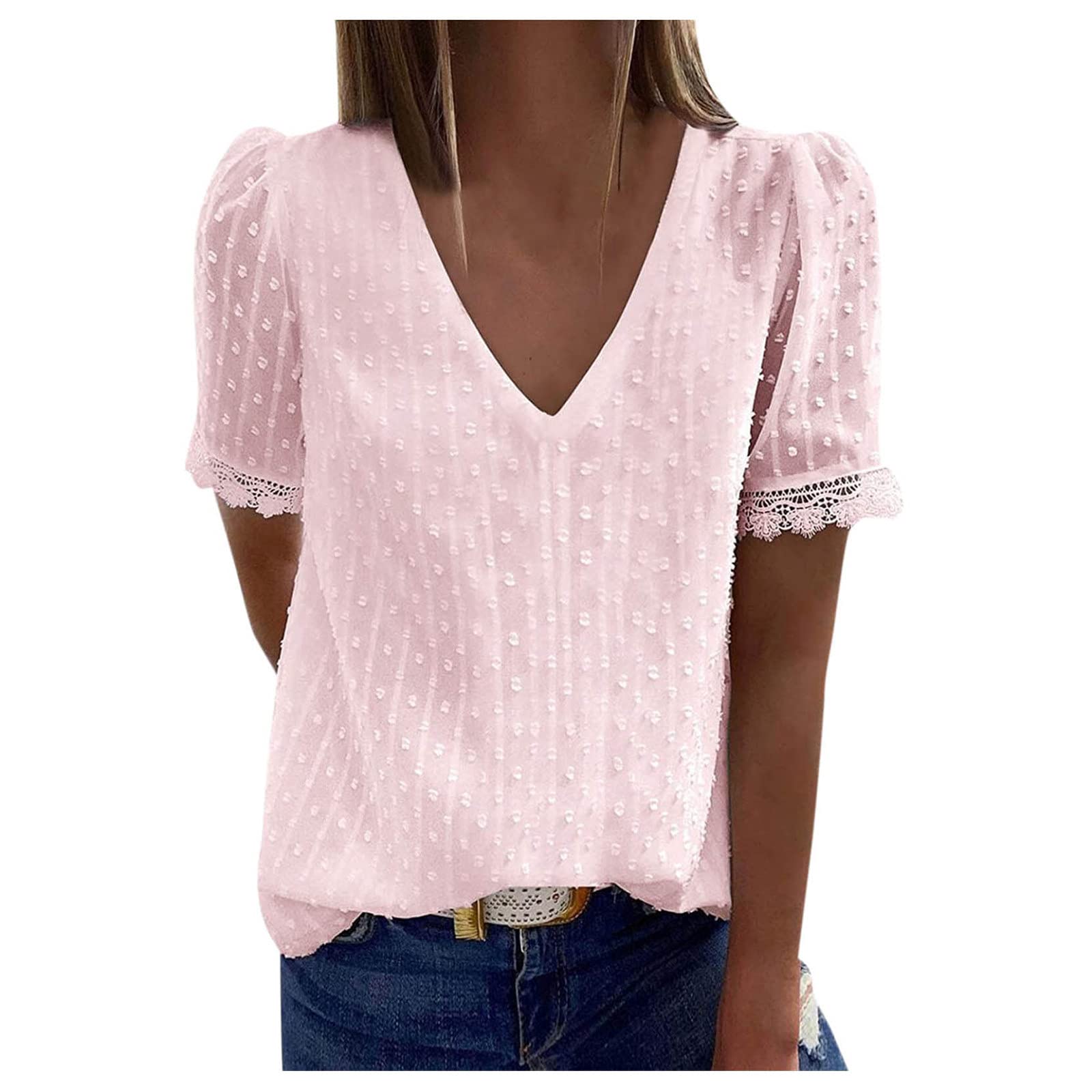 Women's Summer Tops - Short Sleeve Striped Color Block Graphic Tee with Leopard Print | Casual Brown T-Shirt for Everyday Wear, Beach Outings & Weekend Fashion