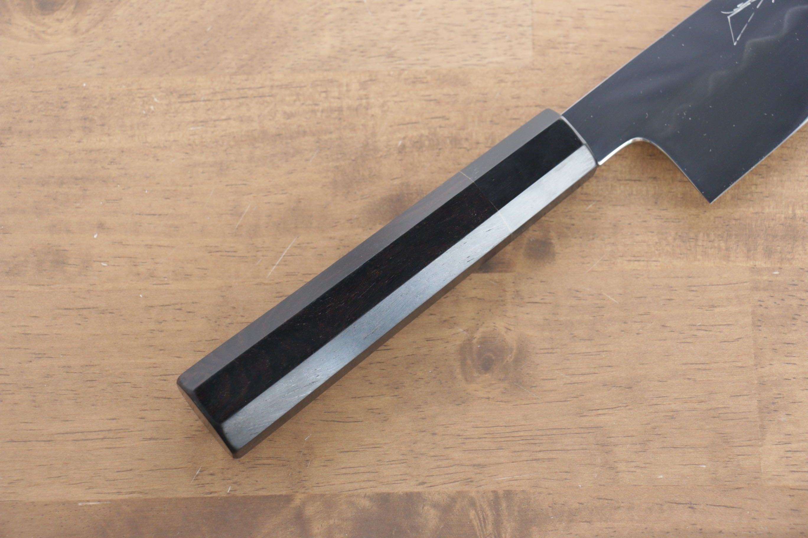 Premium Jikko Honyaki White Steel No.3 Kiritsuke Gyuto Knife 240mm - Mirror Polished Blade with Ebony Wood Handle - Perfect for Sushi, Sashimi & Japanese Cuisine Preparation