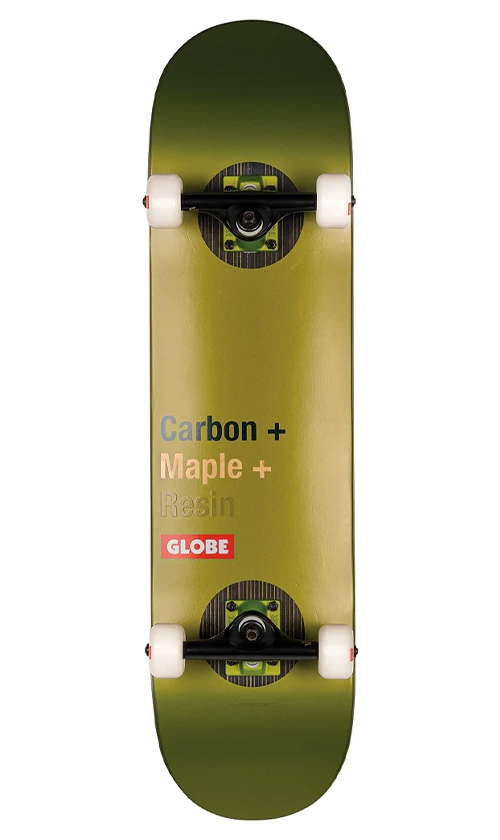Globe G3 Bar Impact/Olive Professional Skateboard Deck 8.0 Inch - Perfect for Street Skating, Tricks, and Park Riding