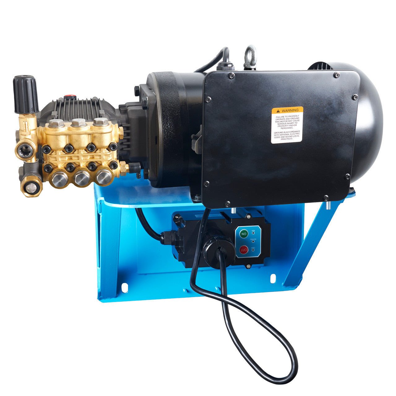 Canpump 2000 PSI Wall Mount Pressure Washer - 3.5 GPM, 5 HP, 240V with Total Stop System - Ideal for Home Driveway Cleaning, Patio Washing, and Commercial Use