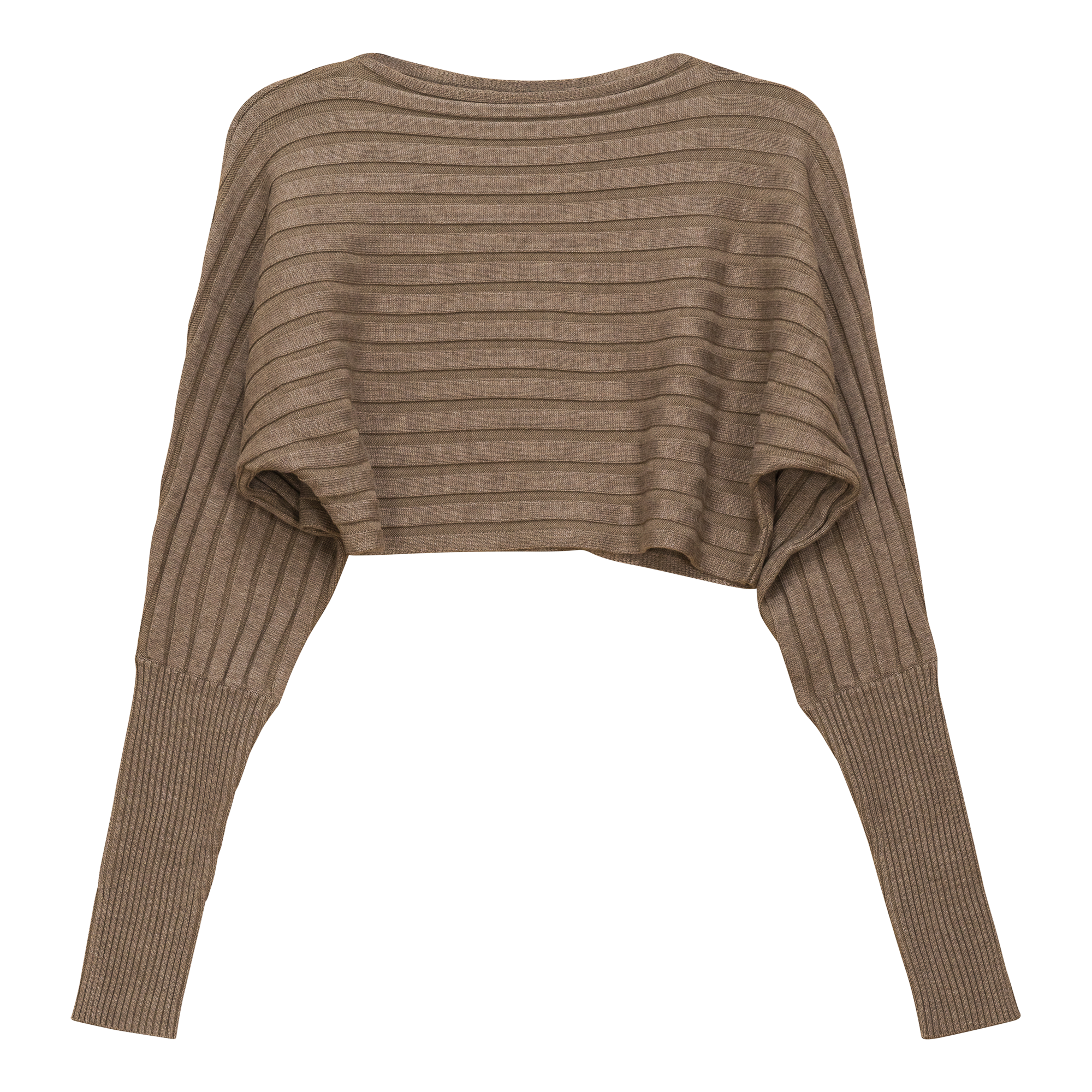 Cropped Dolman Sweater for Women - Soft Oversized Long Sleeve Pullover Top for Casual Wear, Work & Date Nights