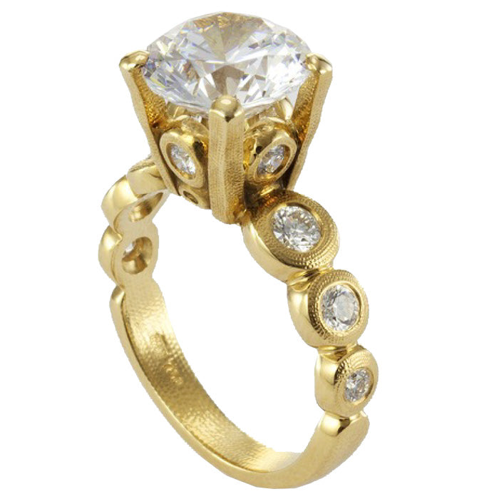 Alex Sepkus Candy Large Ring R 193MDA - Elegant 18K Gold Statement Ring for Women, Perfect for Parties, Weddings & Special Occasions