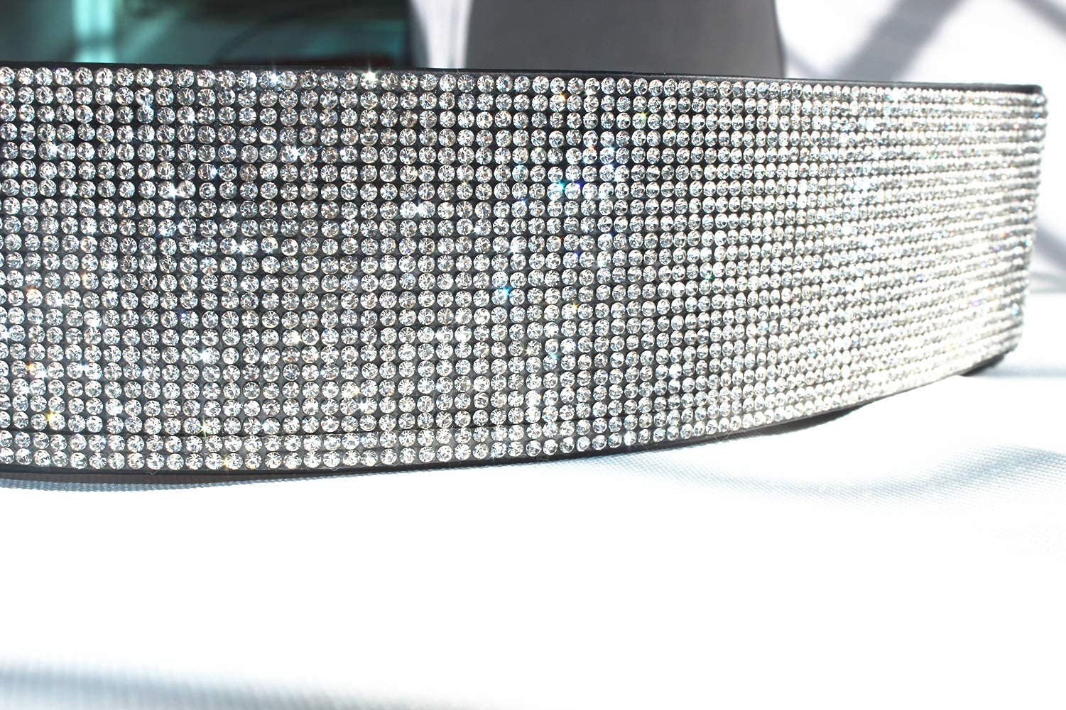 Sparkle Rhinestone Sequins Stretch Waist Belt for Women - Elegant Wedding Party Dress Accessory, Ladies Waistband Cinch - Perfect for Bridal, Prom, Evening Gowns & Formal Occasions