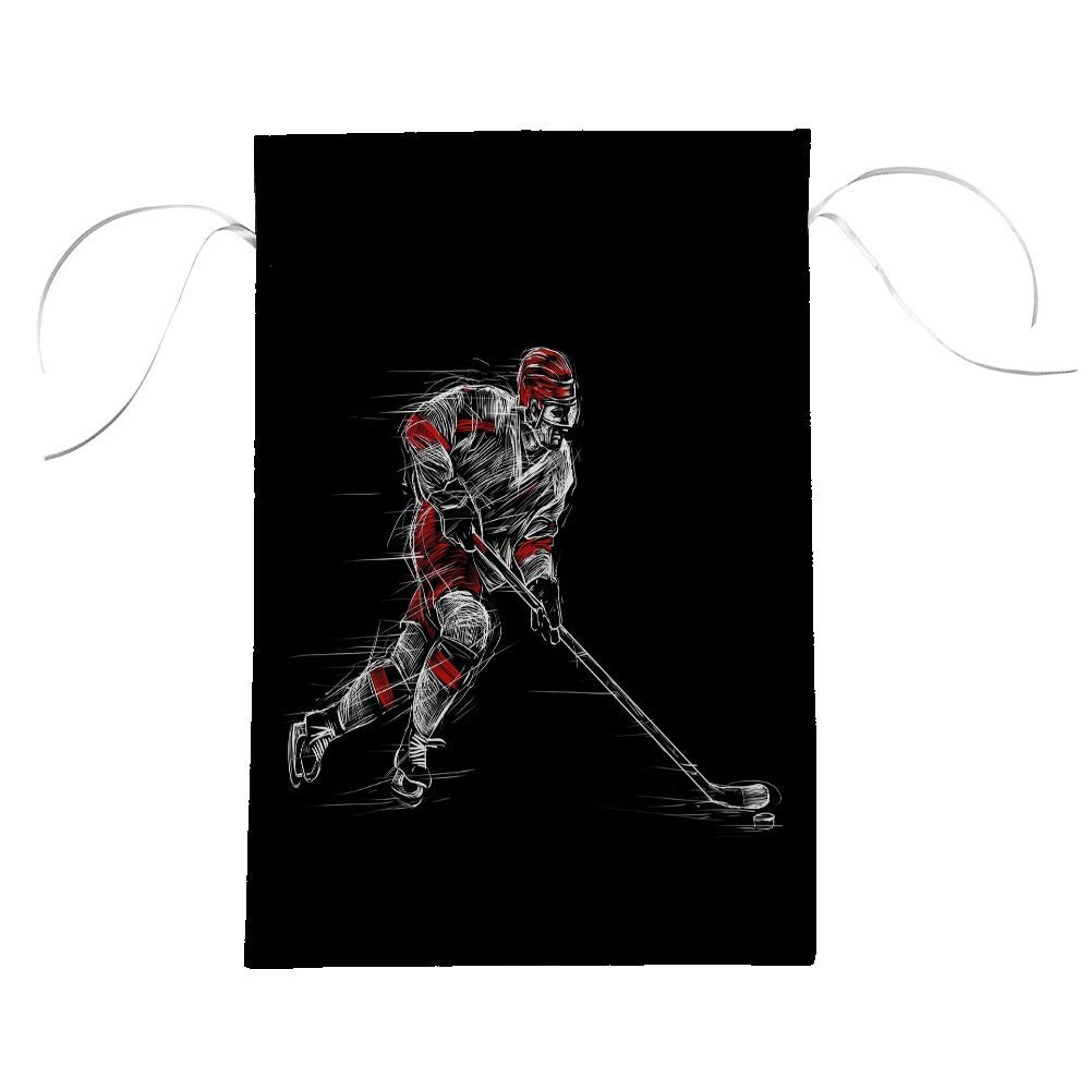 Double Sided Hockey Player Garden Flag - Vertical Polyester Yard Banner for Outdoor Sports Decor, Holiday & Game Day Celebration