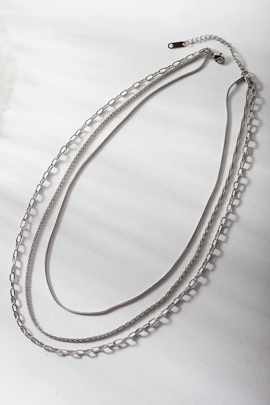 Izzie Layered Silver Necklace for Women - Tarnish Free & Hypoallergenic - Perfect for Everyday Wear, Date Nights & Gifts - FINAL SALE