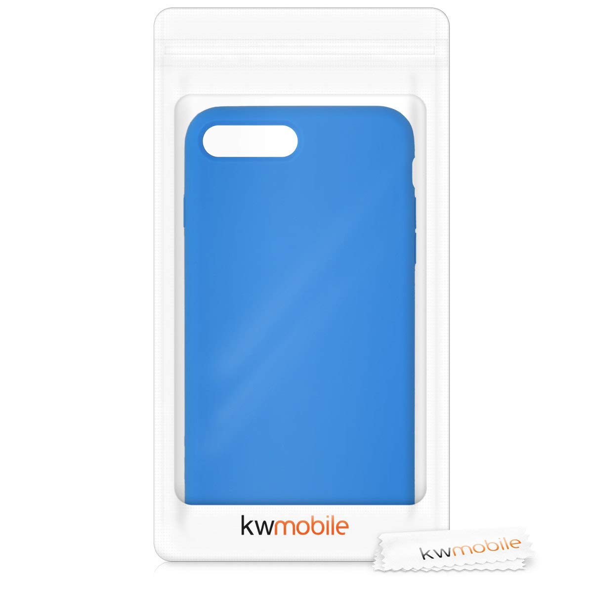 kwmobile Premium TPU Silicone Case for Apple iPhone 7 Plus/iPhone 8 Plus - Soft Protective Phone Cover in Sea Breeze Color - Perfect for Everyday Use, Work & Travel Protection