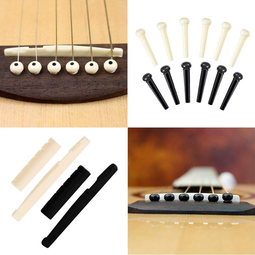 60PCS Acoustic Guitar Accessories Kit with Strings, Tuner, Capo, 3-in-1 Restring Tool, Picks & More - Complete Maintenance Set for Guitar Players | Perfect for Beginners, Performances & Home Practice