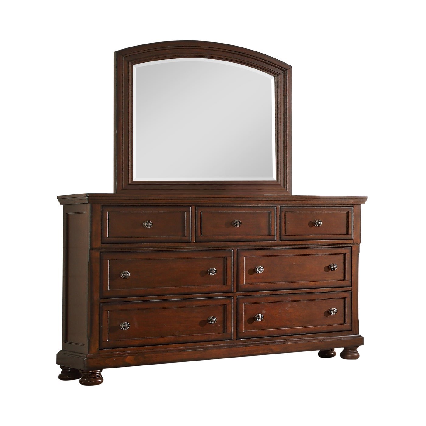 Baltimore Bedroom Set - Queen Size Bed Frame, Nightstand & Dresser - Modern Farmhouse Bedroom Furniture for Home Decor | Perfect for Master Bedroom, Guest Room & Apartment