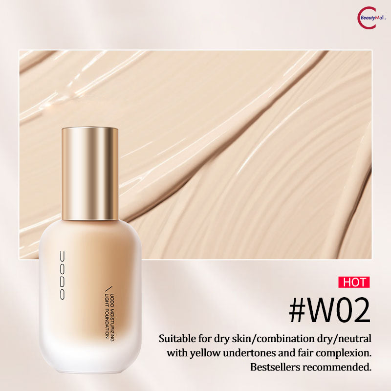 UODO Hydrating Lightweight Liquid Foundation - Natural Coverage for Flawless Skin | Perfect for Daily Wear & Special Occasions