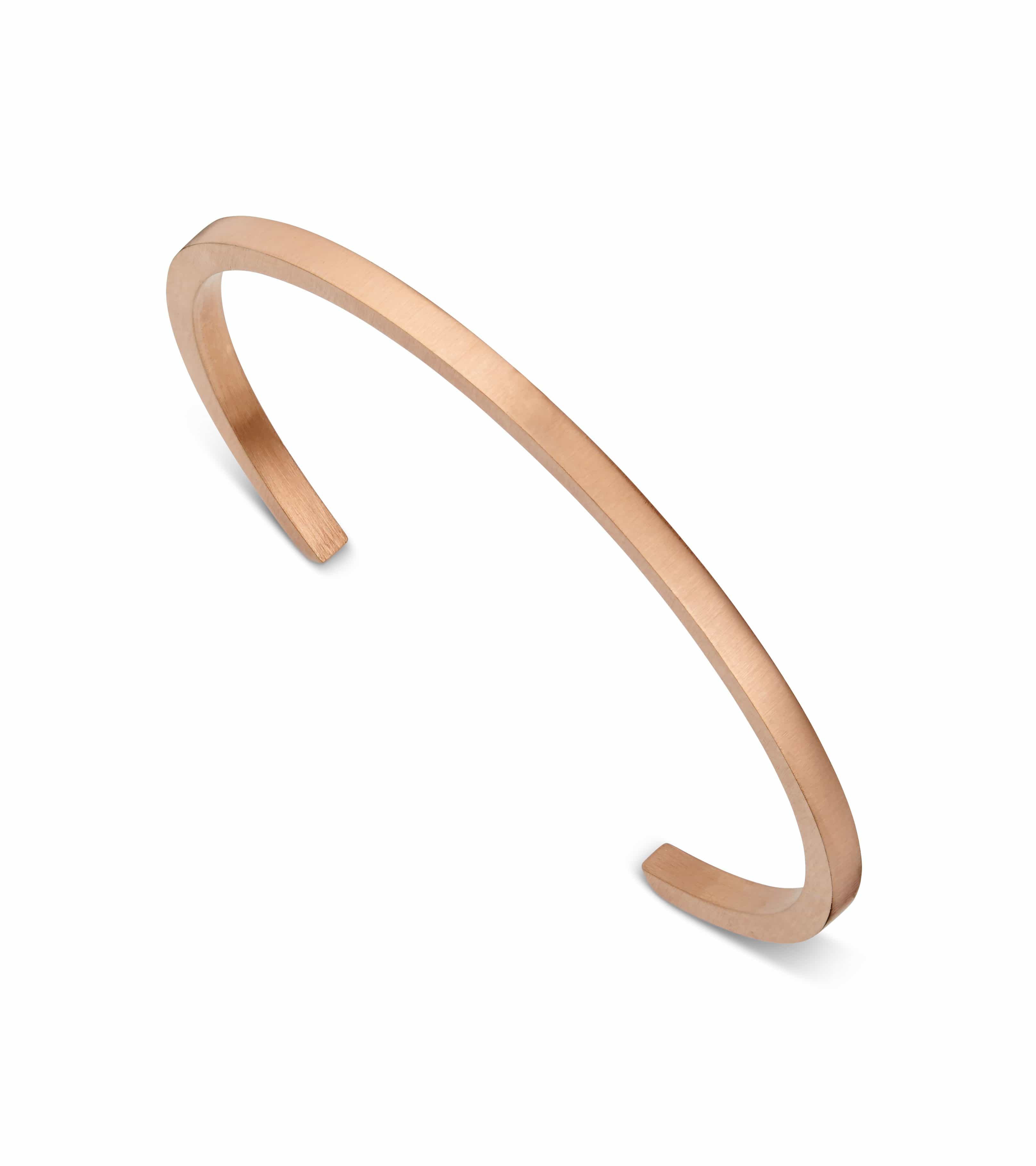 Ilse Collection 316L Stainless Steel Rose Gold Bangle Bracelet for Women - Elegant Jewelry Gift for Anniversary, Birthday & Everyday Wear
