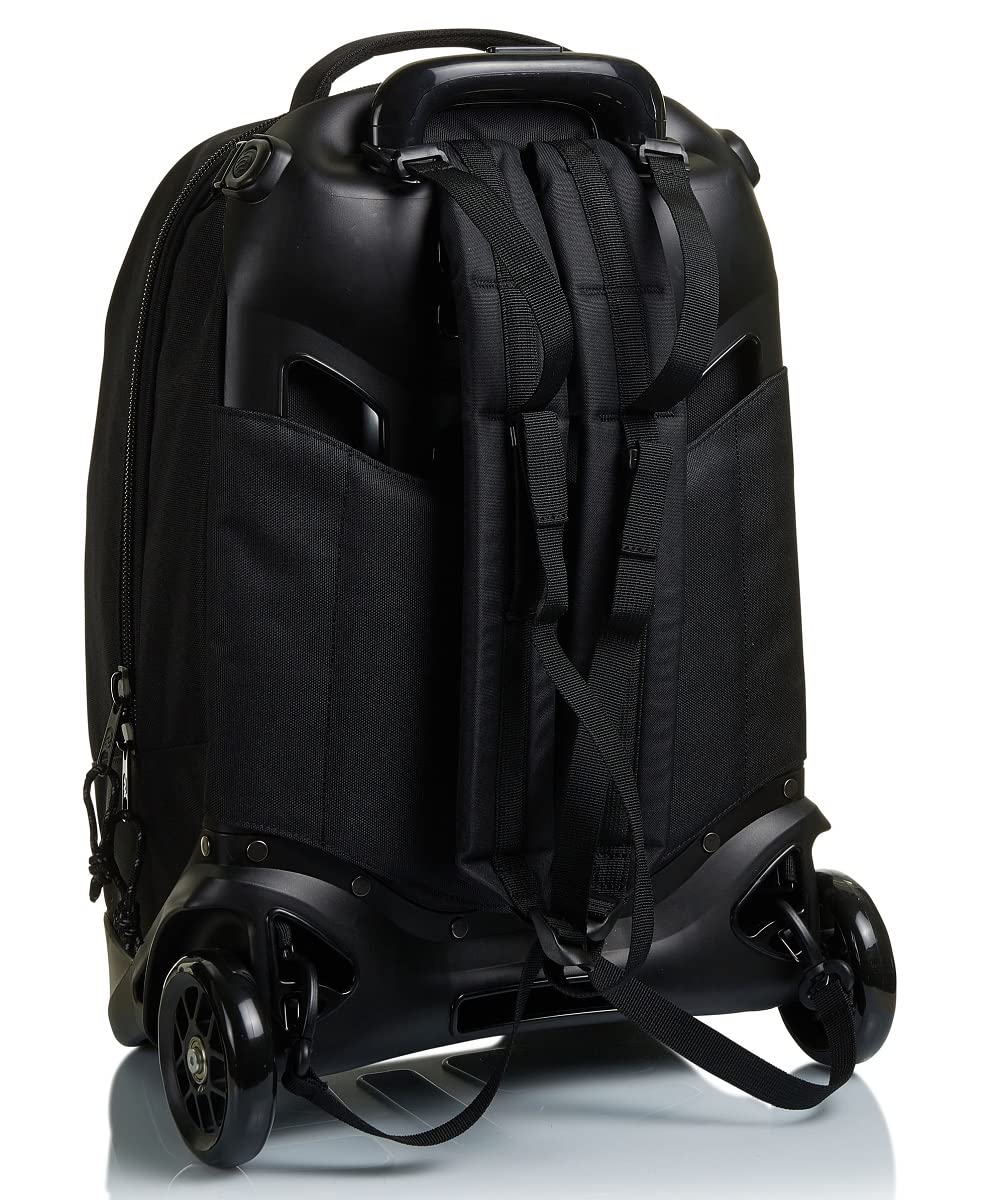 Invicta New Plug Logo Dual-Use Trolley Bag - Unisex Travel & Gym Duffel - Black (One Size) - Perfect for Business Trips, Weekend Getaways & Sports Gear Storage