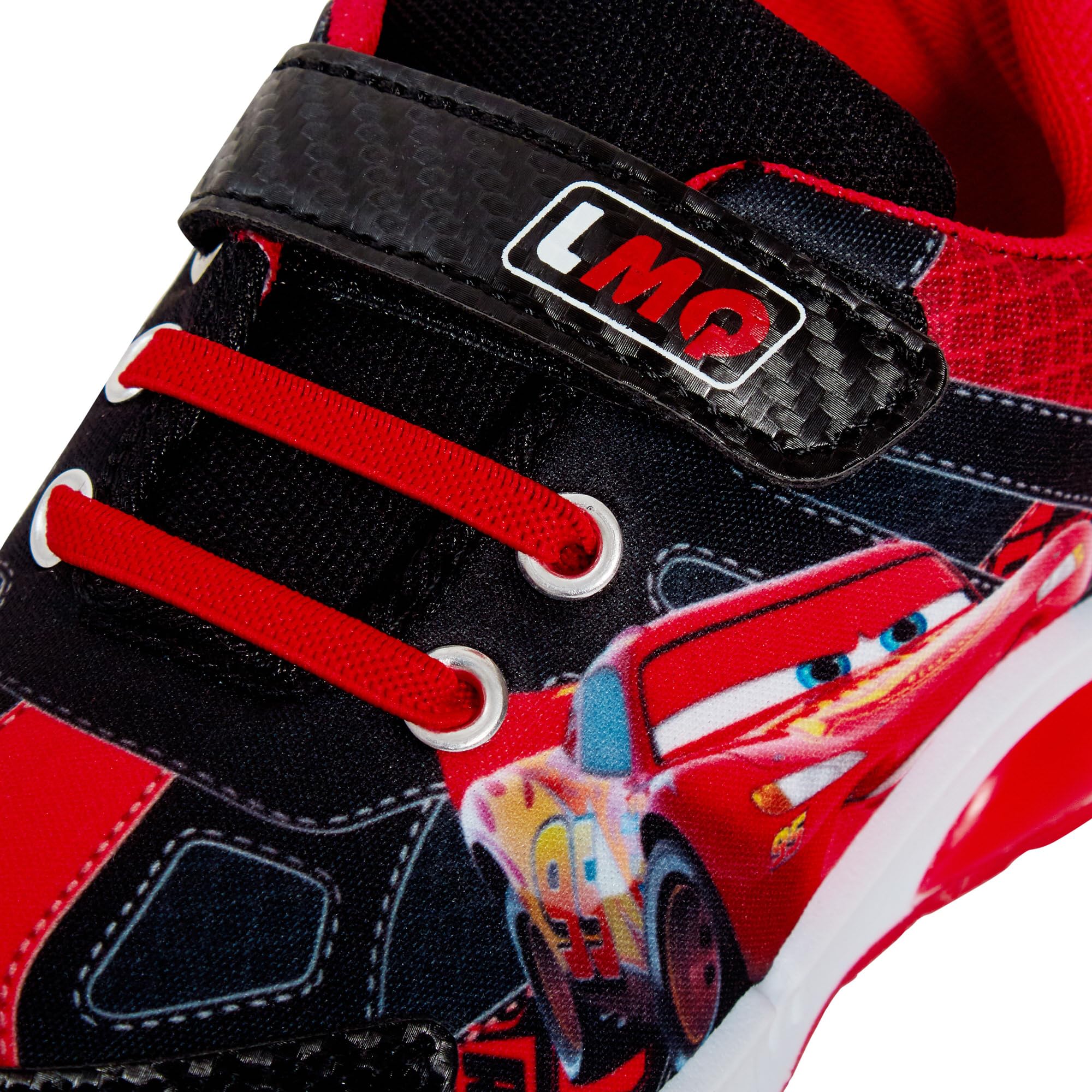 Disney Cars Lightning McQueen LED Light Up Sneakers for Boys - Flashing Skate Sports Shoes with Cool Light Effects | Perfect for Running, Skating, and Nighttime Play
