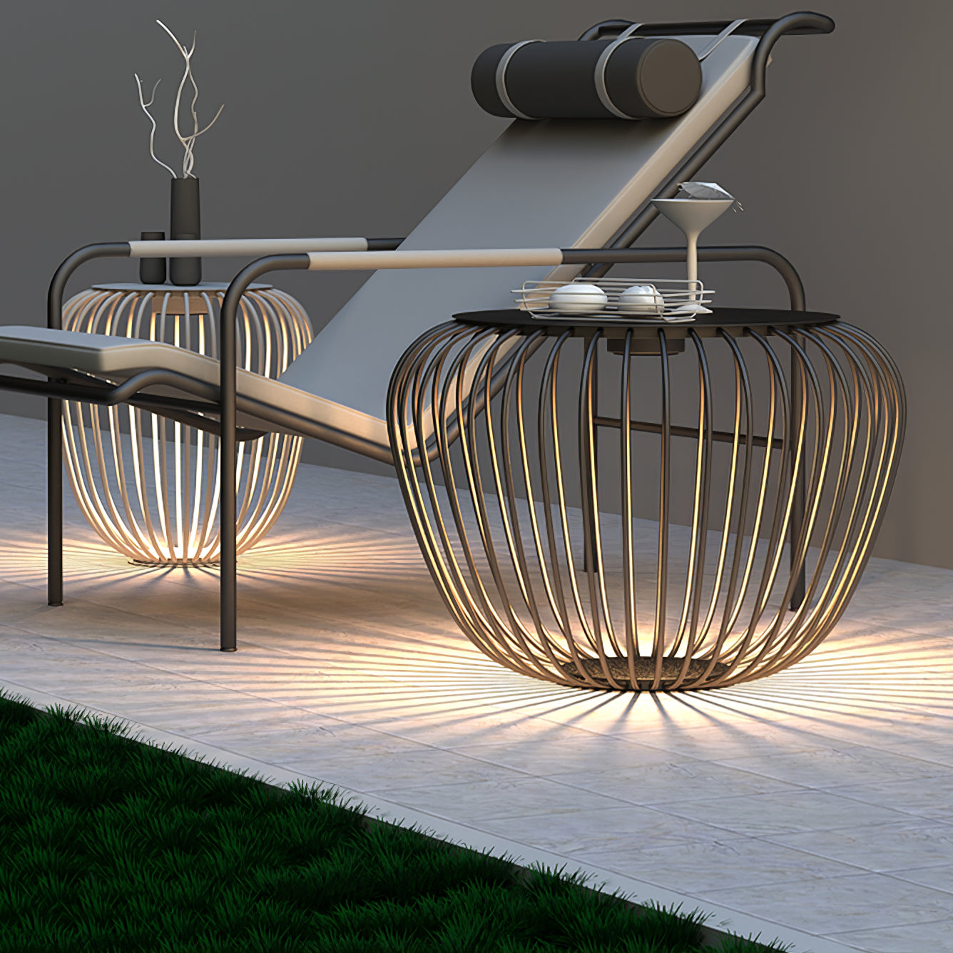 Meridiano Solar Powered LED Garden Outdoor Table Light - Waterproof & Durable for Patio, Deck, Backyard, and Poolside Decor