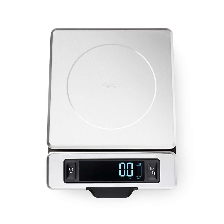 11 lb. Stainless Steel Digital Kitchen Scale - Precise Food Weight Measurement for Baking, Cooking & Portion Control | Commercial & Home Use