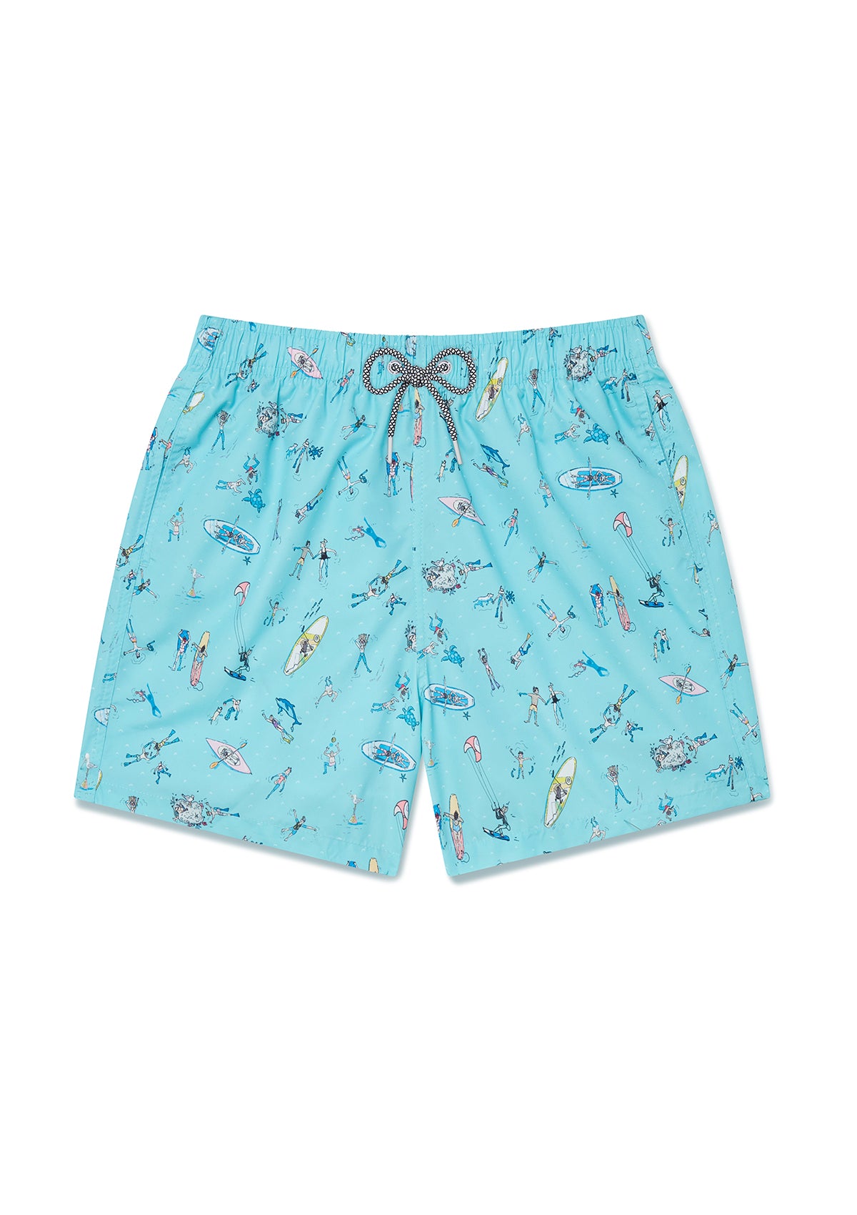 Sea Folk Swim Shorts for Men & Boys - Father & Son Matching Swimwear Set - Perfect for Beach, Pool & Family Vacations