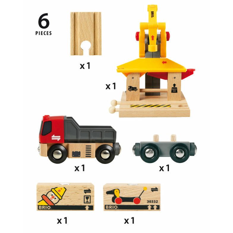 Brio Freight Goods Station - Durable Toy Train Set for Kids | Perfect for Playrooms, Classrooms & Train Enthusiasts | Interactive STEM Learning Toy
