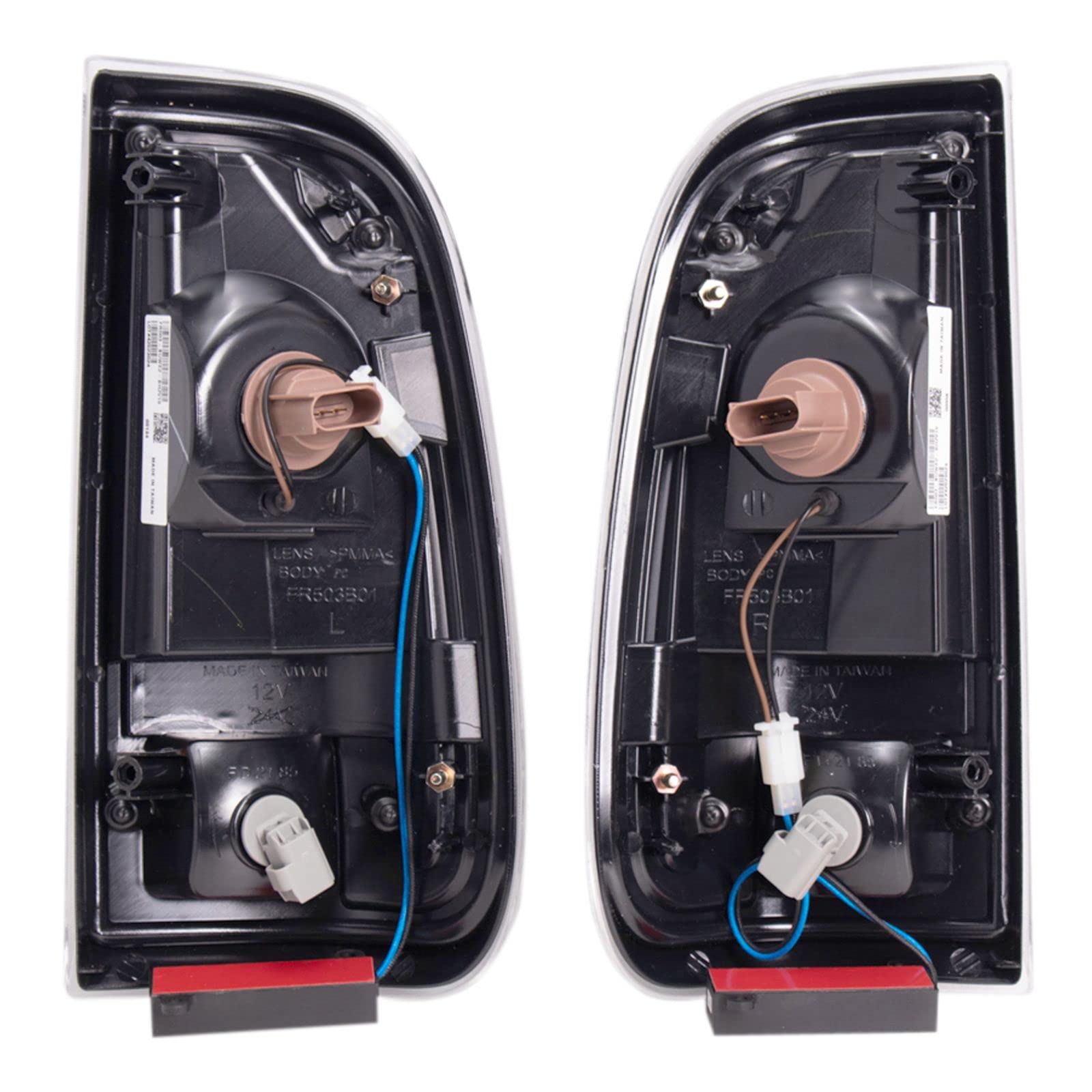 Ford F-250 F-350 Super Duty Rear Tail Lights Set (2008-2016) - Halogen Compatible Replacement for FO2800208 FO2801208 - Perfect for Night Driving & Enhanced Vehicle Safety