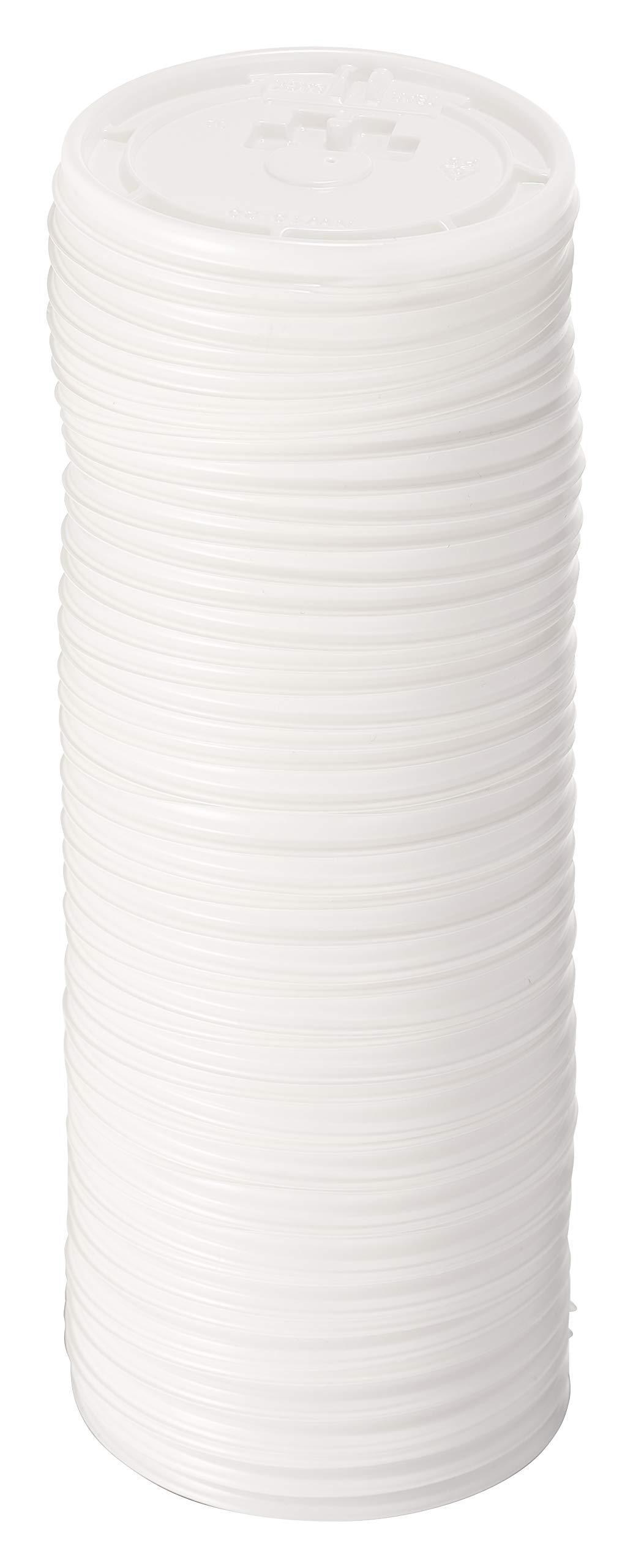 EcoQuality 12 oz Disposable Paper Cups with Flat Lids - 500 Pack for Hot & Cold Beverages, Coffee, Tea, Cocoa - Durable Travel Cups for Office, Cafes, Parties & Events - White