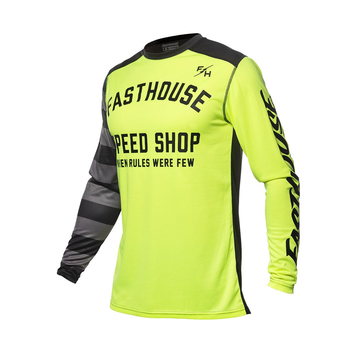 FASTHOUSE Youth Carbon Fiber Cycling Jersey - Lightweight & Breathable Bike Shirt for Boys & Girls - Perfect for Road Biking, Mountain Cycling & Outdoor Sports