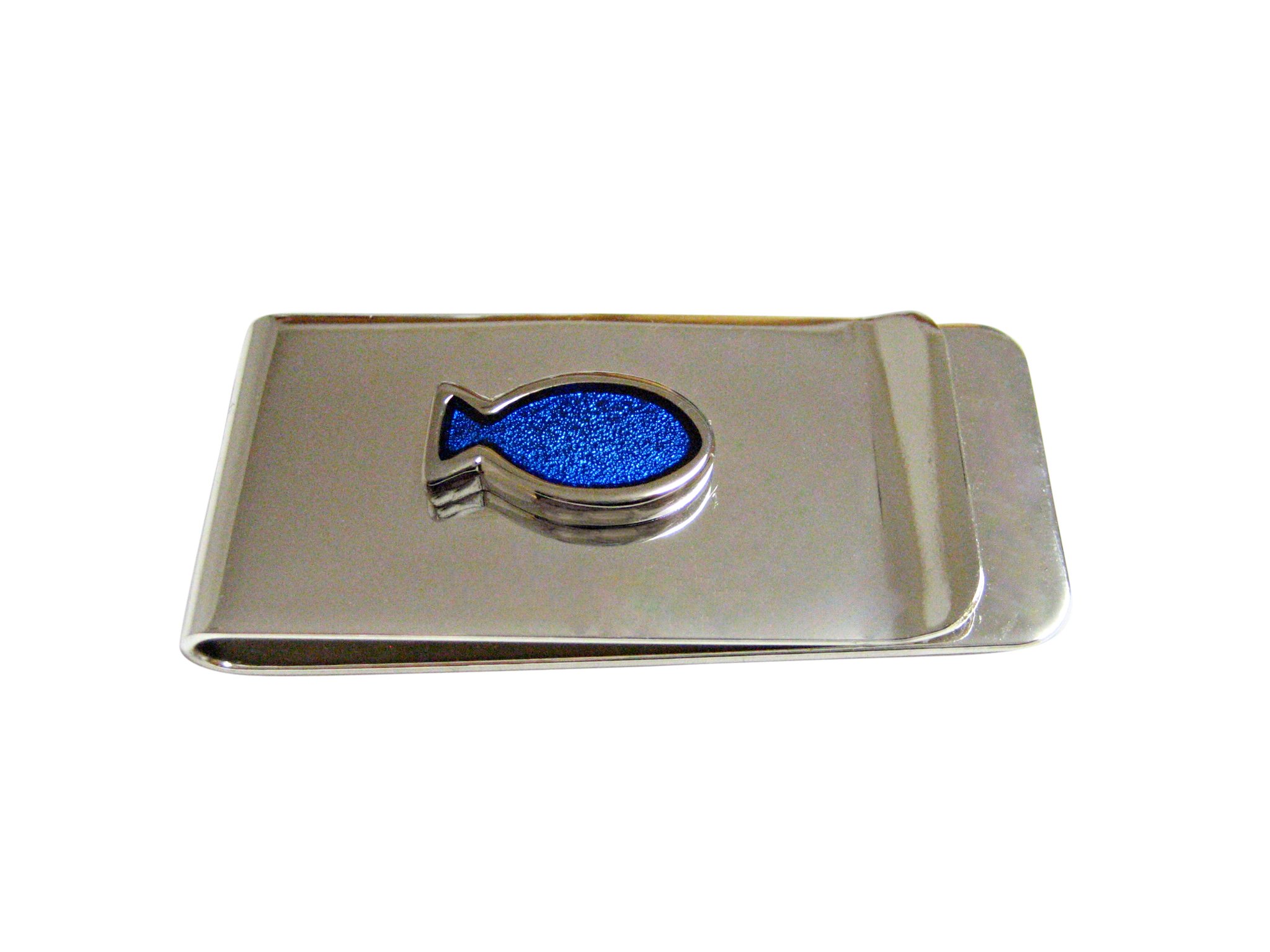 Premium Blue Fish Money Clip by Kiola Designs - Stylish & Durable Wallet Accessory for Men - Perfect Gift for Graduation, Wedding & Business Professionals