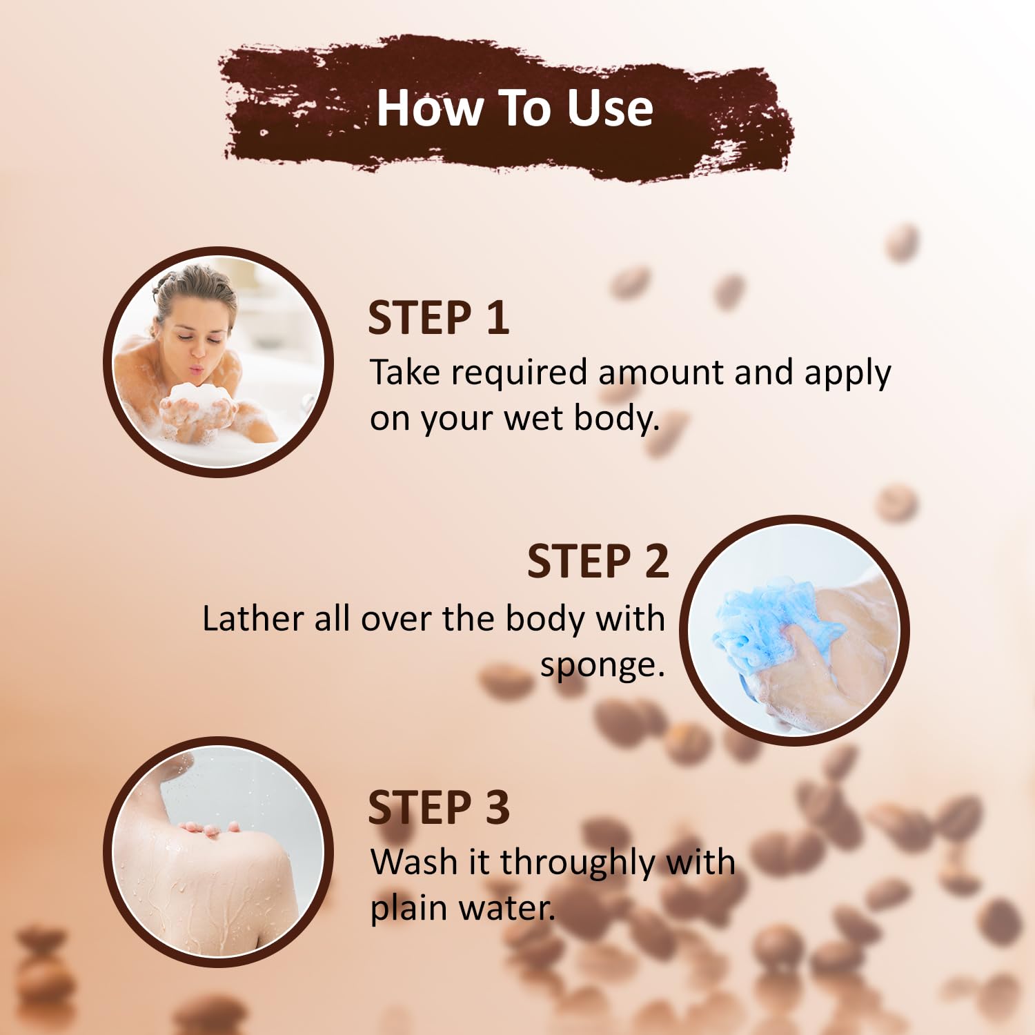 Omeo Coffee Moisturising Body Wash for Dry Skin - 200ml Hydrating Shower Gel with Antioxidants | Perfect for Morning Energy Boost & Relaxing Nighttime Routine