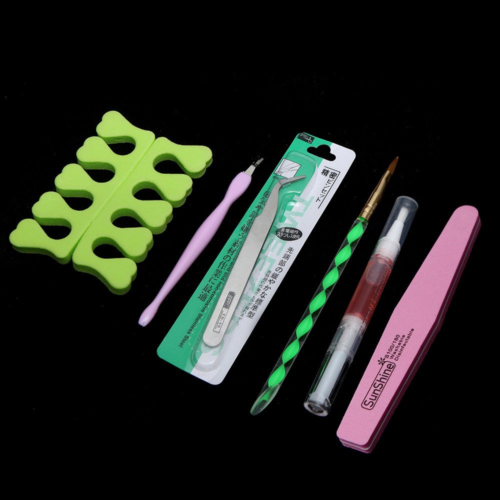Professional Acrylic Nail Kit with Nail Powder, Glitter, Brush & False Tips - Complete DIY Nail Art Tools Set for Salon-Quality Manicures at Home (Perfect for Parties, Weddings & Special Occasions)