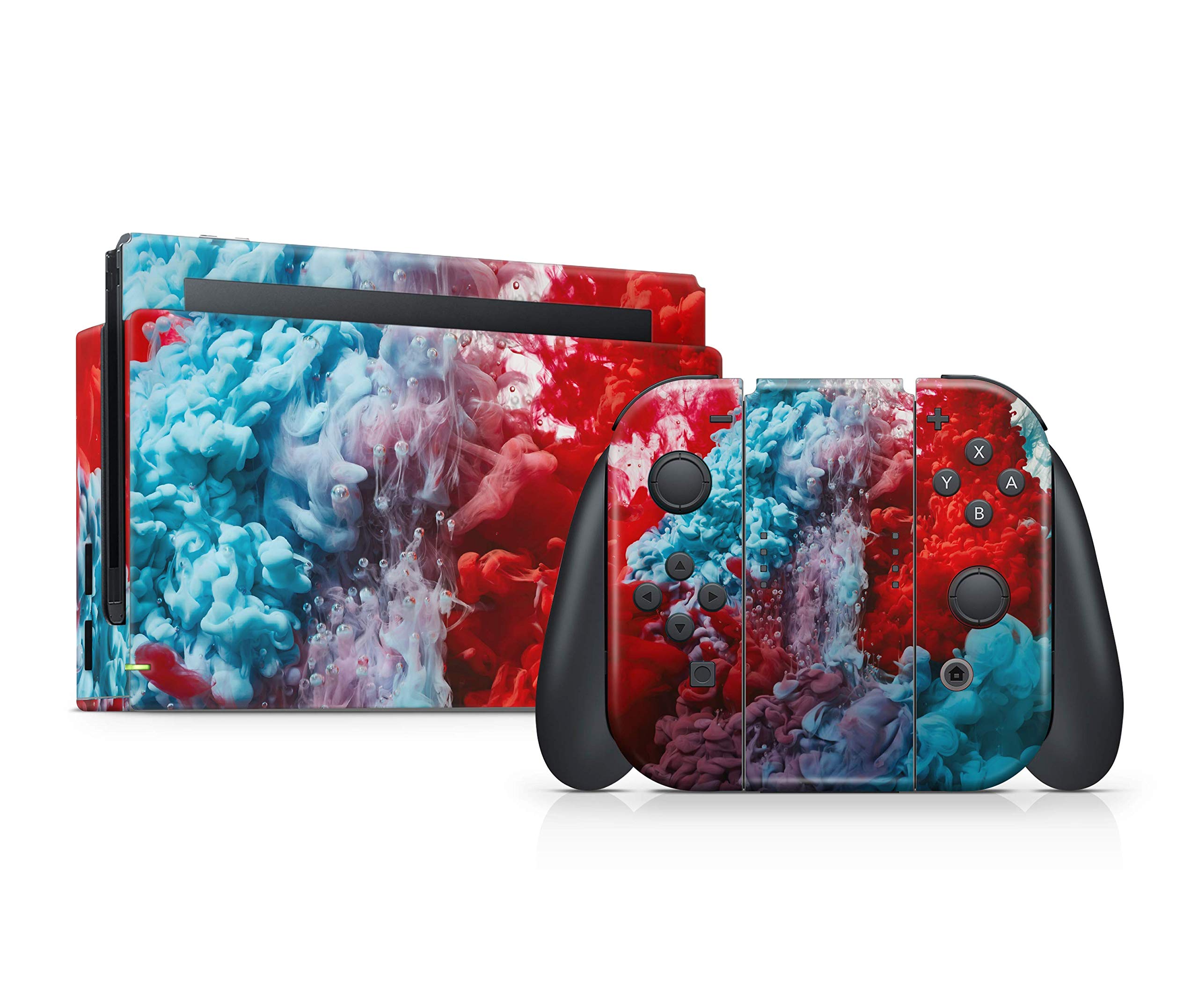 Nintendo Switch Console & Controller Skin Set - Color Explosion Vinyl Decal Stickers | Protective Cover for Gaming, Travel & Customization