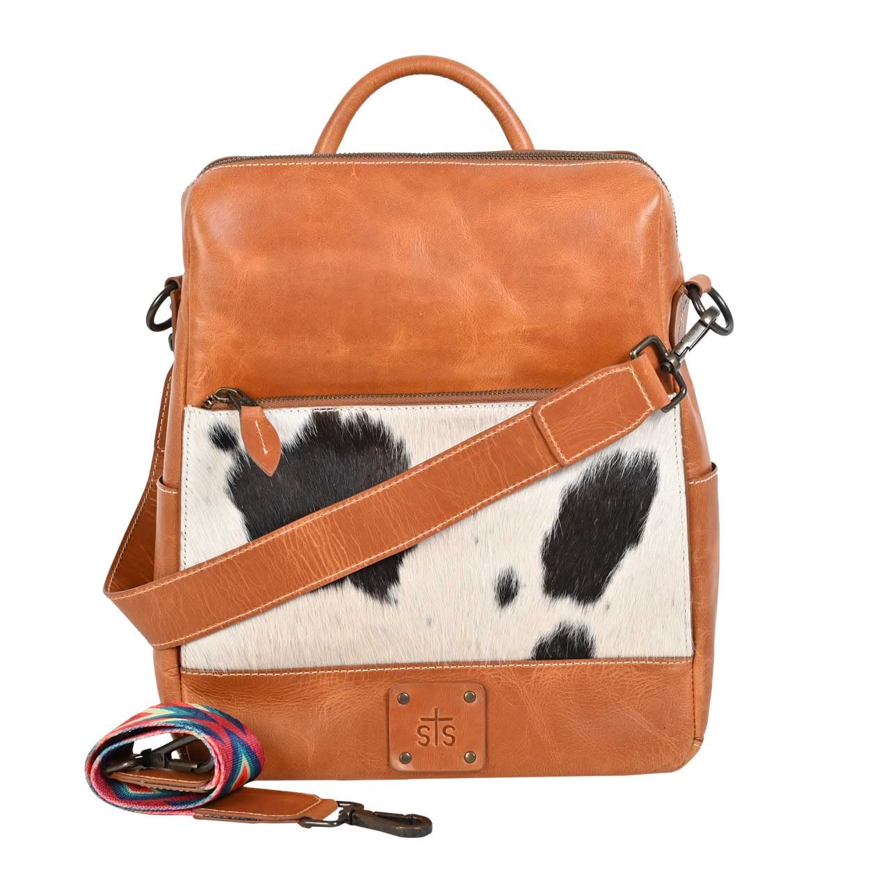 STS Ranchwear Women's Basic Bliss Multi-Color Leather Backpack - Stylish & Durable for Work, Travel & Outdoor Adventures