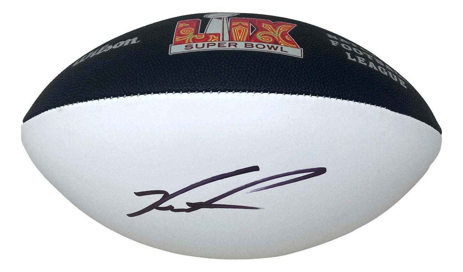 Jalen Carter Autographed Philadelphia Eagles Super Bowl LIX Logo Football - Official NFL Memorabilia for Collectors & Eagles Fans - Perfect for Man Cave, Sports Room Decor, and Gift for Football Enthusiasts
